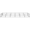 Dog Kennel Black 129.2 ft¬≤ Steel