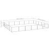 Dog Kennel Silver 322.9 ft¬≤ Steel