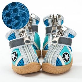 Dog Shoes Anti-drop Breathable Shoes (Option: Blue Star-No 5)