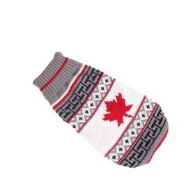 New Winter Fashion Pet Clothes (Option: Canadian Flag-12China)